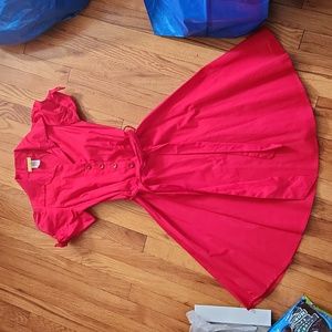 Tropical Wear retro shirt dress (medium)